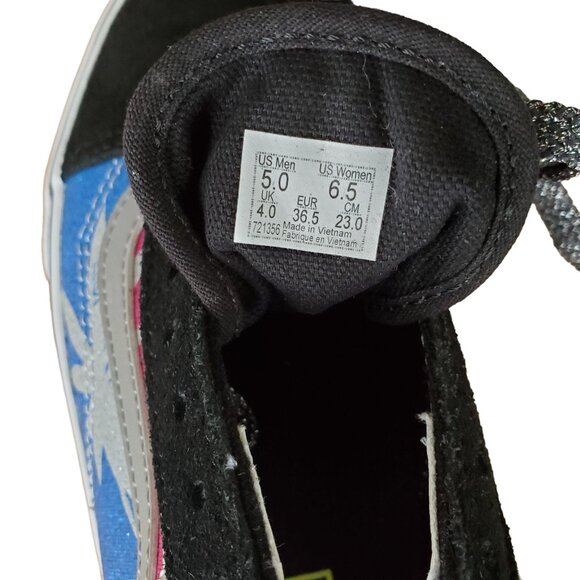 Vans Old Skool womes 6.5/big kids 4.5Y Platform After Dark Summer Leaf/True Whit - Picture 10 of 12